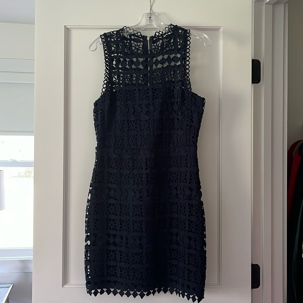 Lulus navy lace dress